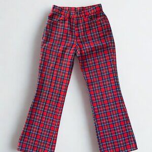 Vintage Levi’s for Gals Red Plaid Flare Pants